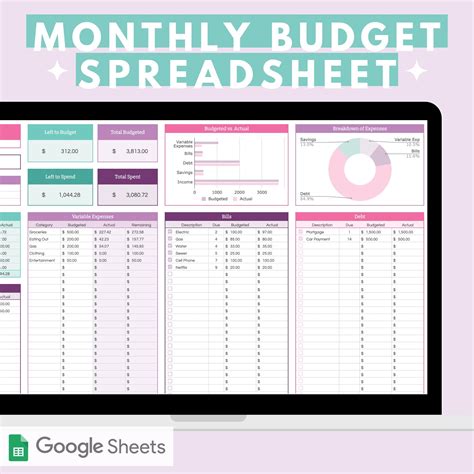Finance Spreadsheet Template Google Sheets