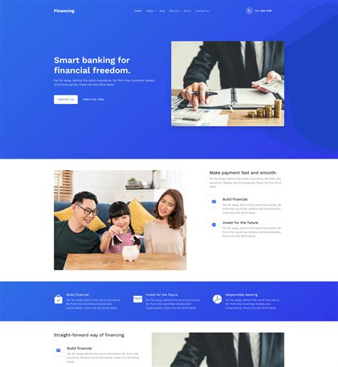 Finance Website Template