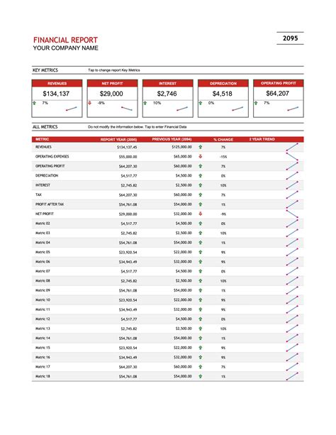 Financial Report Templates
