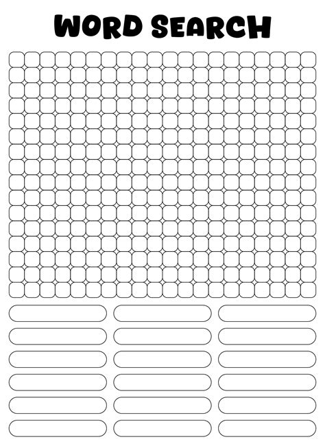 Find A Word Template