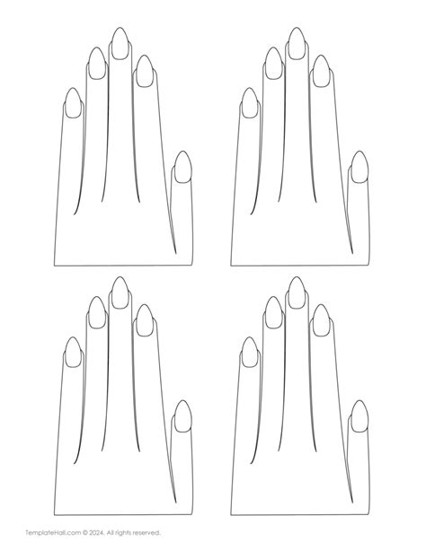 Finger Nail Template
