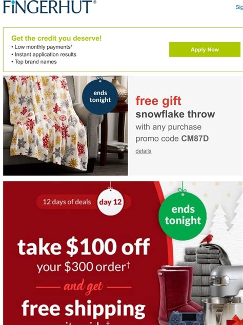 Fingerhut Catalog Number With The Free Snowflake Throw