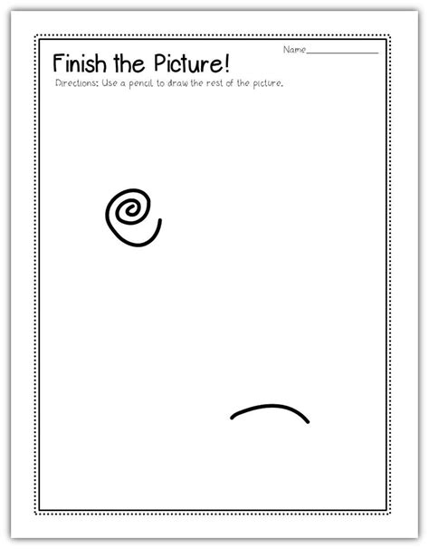 Finish The Drawing Printable