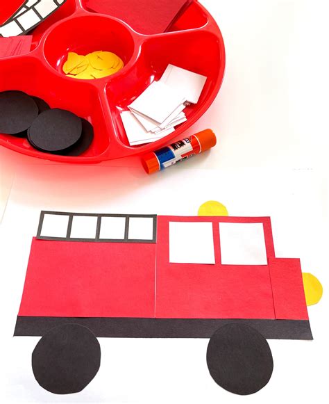 Fire Engine Template For Preschool