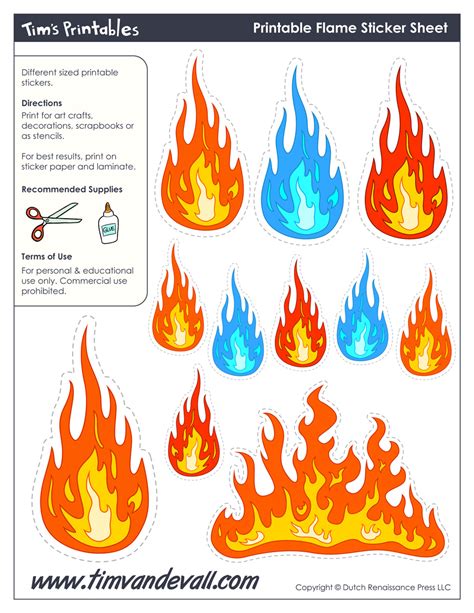 Fire Flame Printable