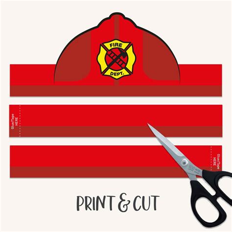 Firefighter Hat Printable Free