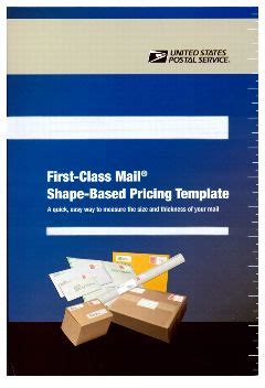 First Class Mail Shape Based Pricing Template