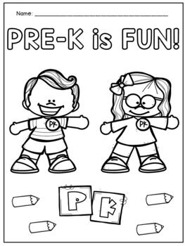 First Day Of Pre K Coloring Sheet Printable