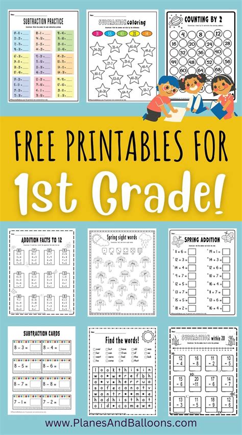 First Grade Printable Worksheets