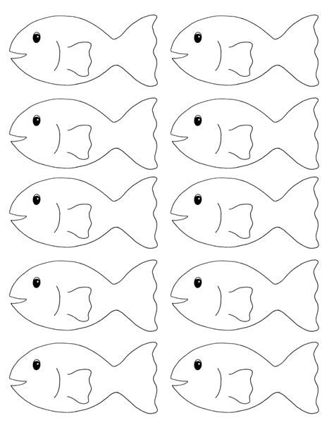 Fish Template For Preschool