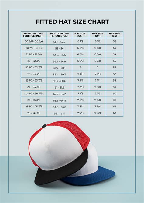 Fitted Hats Size Chart