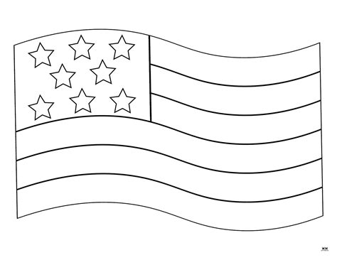 Flag Printable Coloring Pages