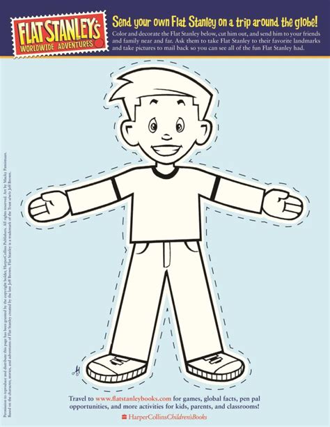Flat Stanley Template To Print