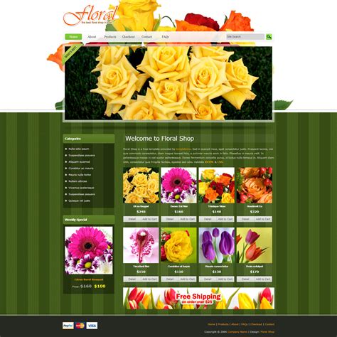 Florist Website Template