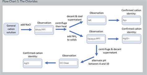 Flow Chart 1 The Chlorides