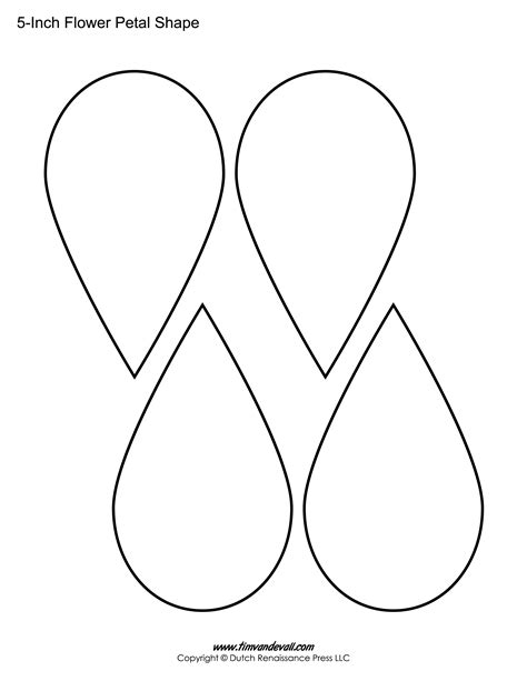 Flower And Petal Template