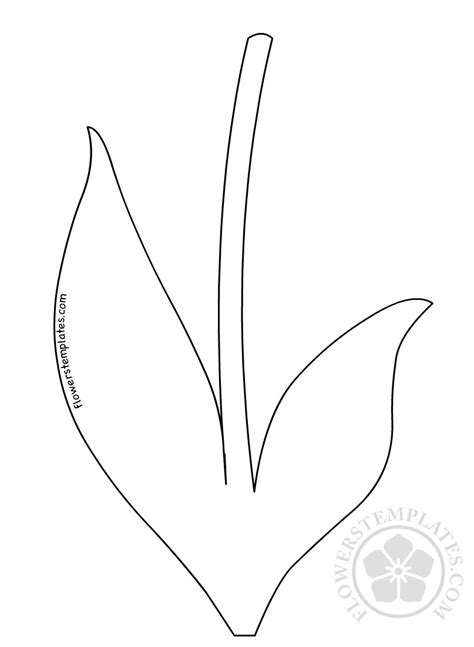 Flower Stem Template Printable
