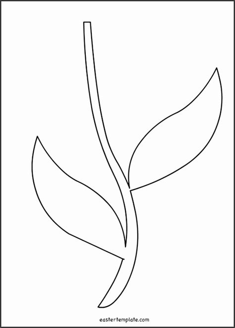 Flower Stem Template Printable Free