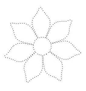 Flower String Art Template