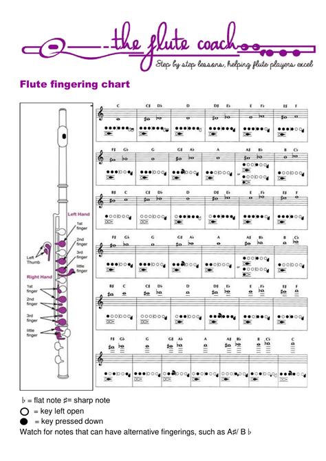 Flute Fingering Chart High Notes