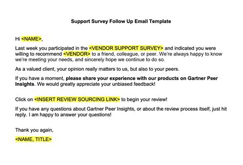 Follow Up Email Templates For Customers