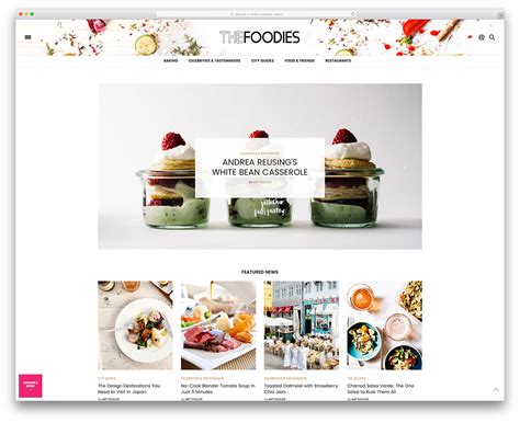 Food Blog Template Wordpress