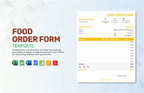 Food Order Template