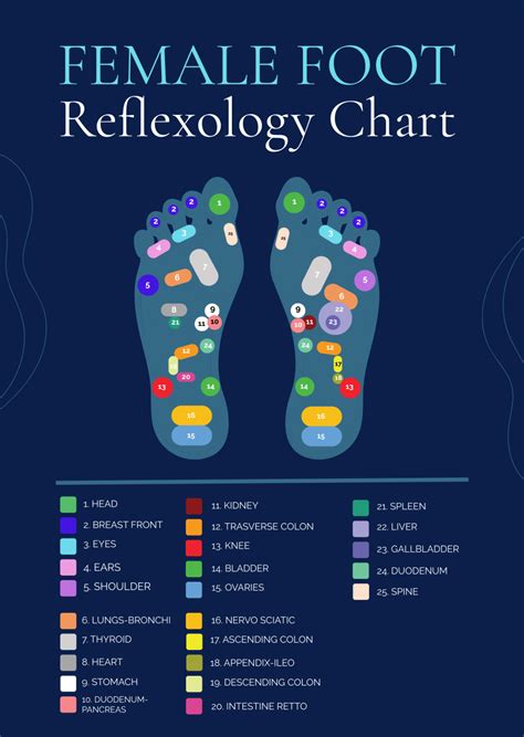 Foot Reflexology Chart Female