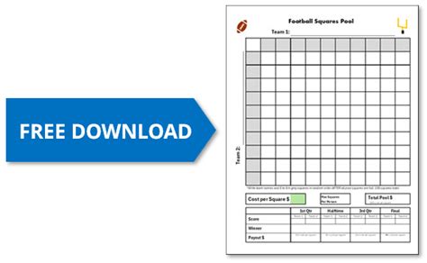 Football Pool Template Free Download