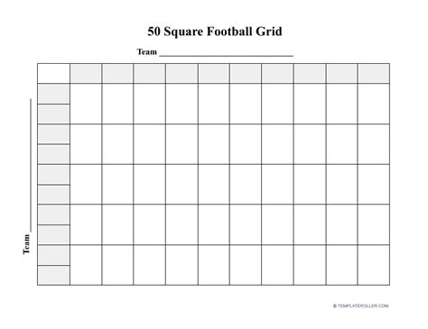 Football Square Template
