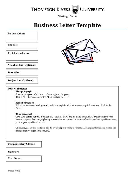 Formal Business Letter Format Template