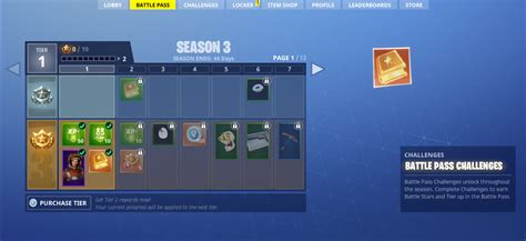 Fortnite Battle Pass Template