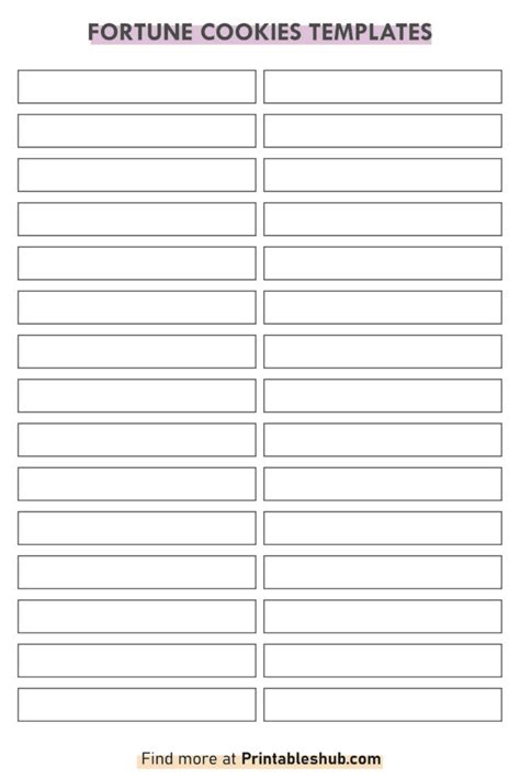 Fortune Cookie Fortune Template
