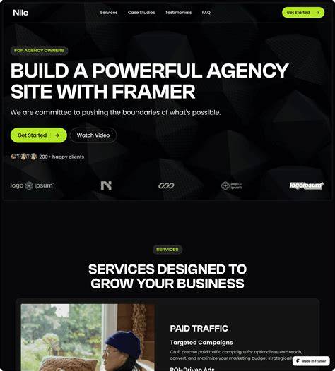 Framer Landing Page Template