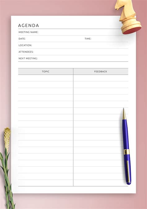 Free Agenda Printables