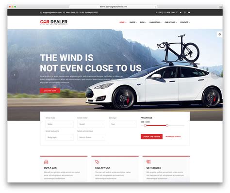 Free Auto Dealer Website Template