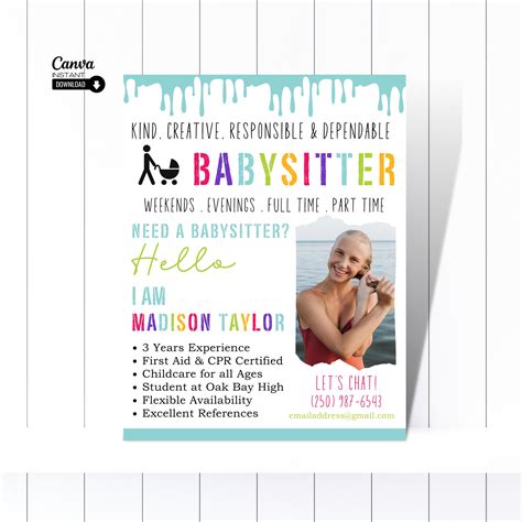 Free Babysitting Flyer Template