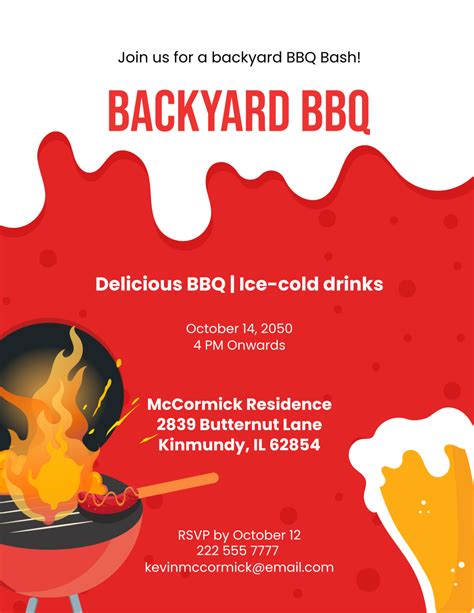 Free Barbeque Flyer Templates