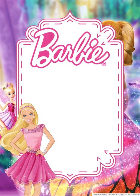 Free Barbie Invitation Templates