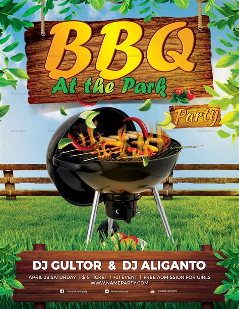 Free Bbq Flyer Template Word