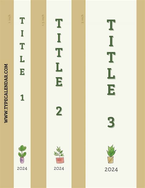 Free Binder Spine Template