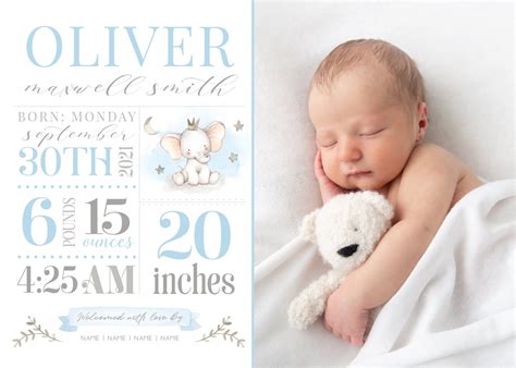Free Birth Announcement Template