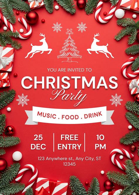 Free Christmas Flyer Templates For Word