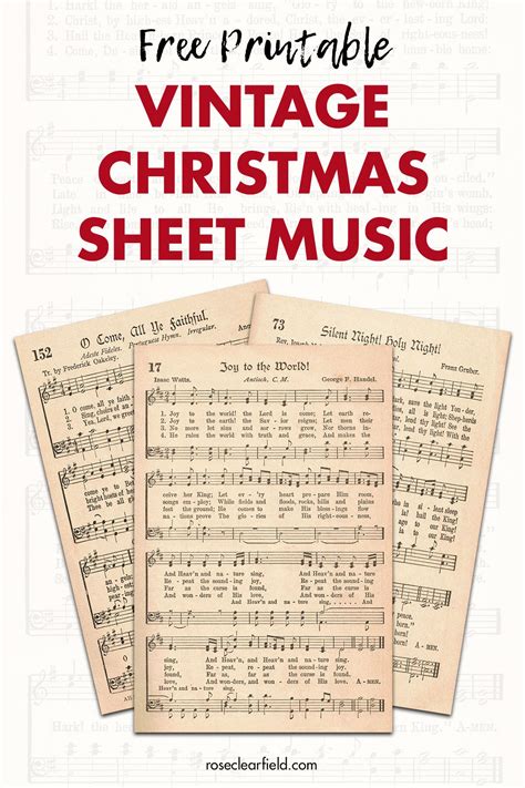 Free Christmas Music Sheets Printable