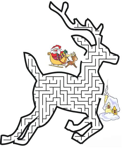 Free Christmas Printable Mazes