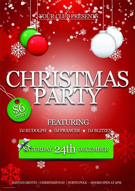 Free Christmas Templates For Flyers