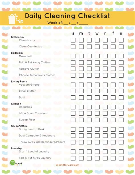 Free Cleaning Checklist Template