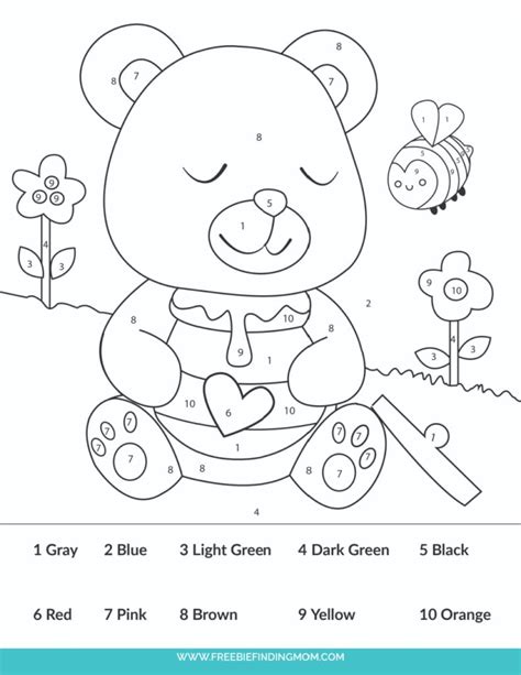 Free Color By Number Printable