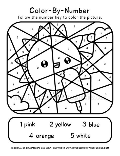 Free Color By Number Printables For Kids