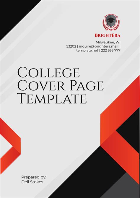Free Cover Page Templates